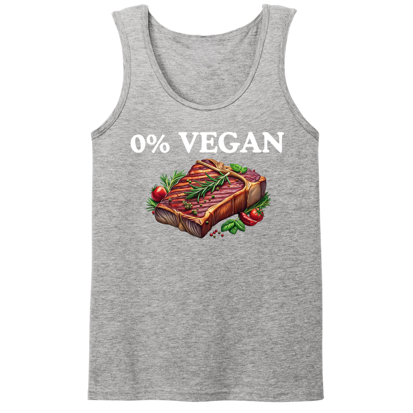 0% Vegan Mens Tank Top