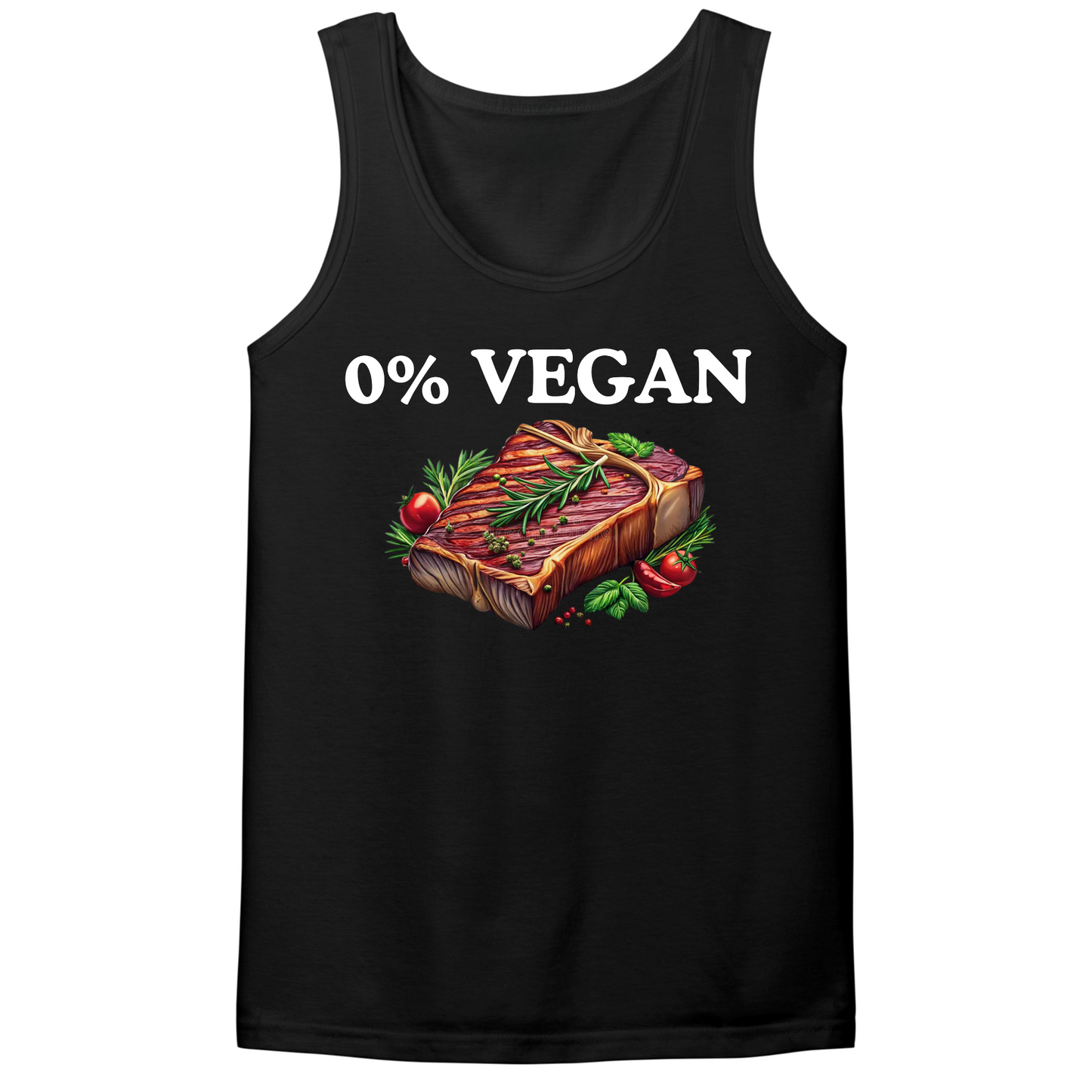 0% Vegan Mens Tank Top