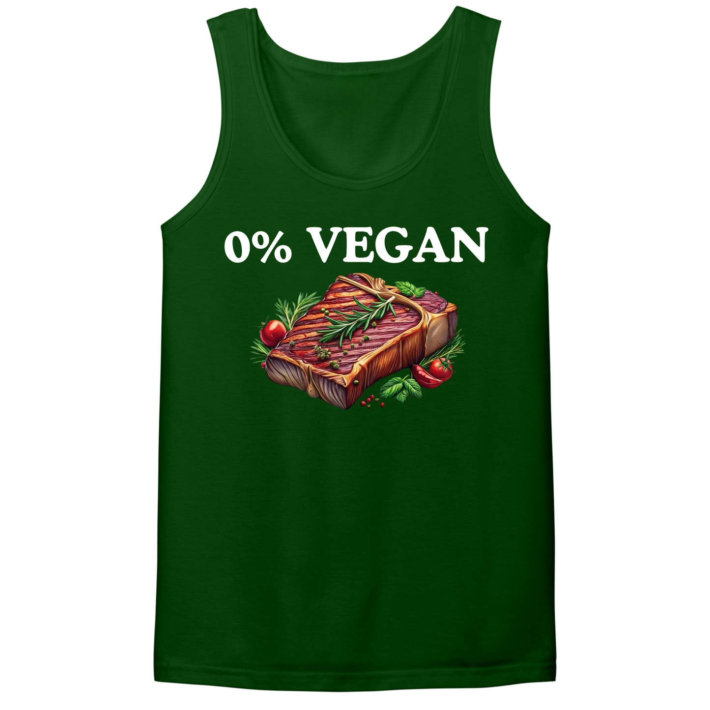 0% Vegan Mens Tank Top