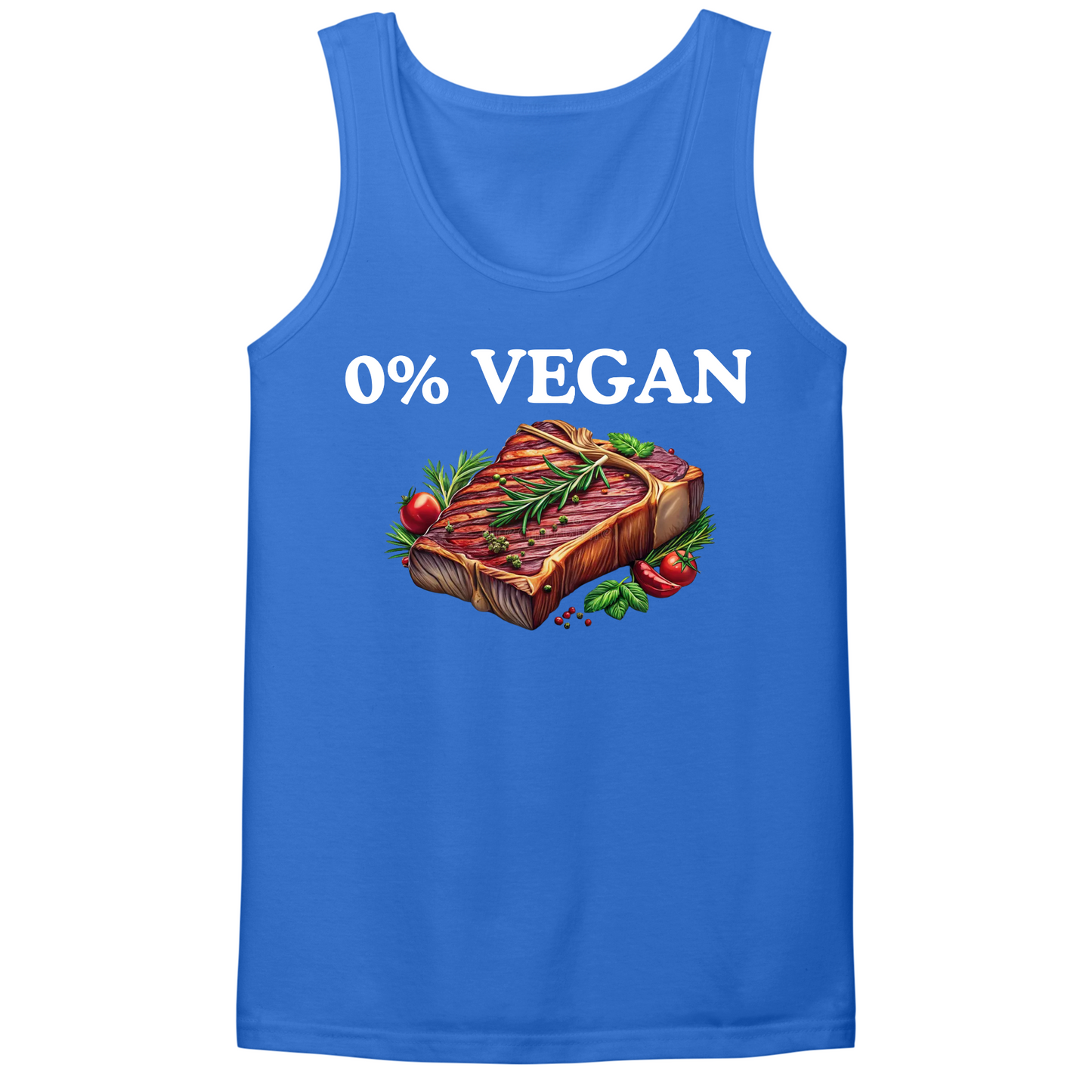 0% Vegan Mens Tank Top