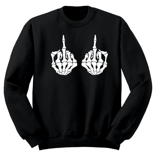 Skull Fingers Crewneck Sweater