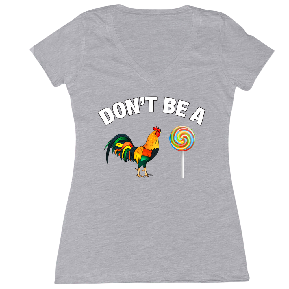 Don't Be A Cock Sucker Ladies V-Neck Tee